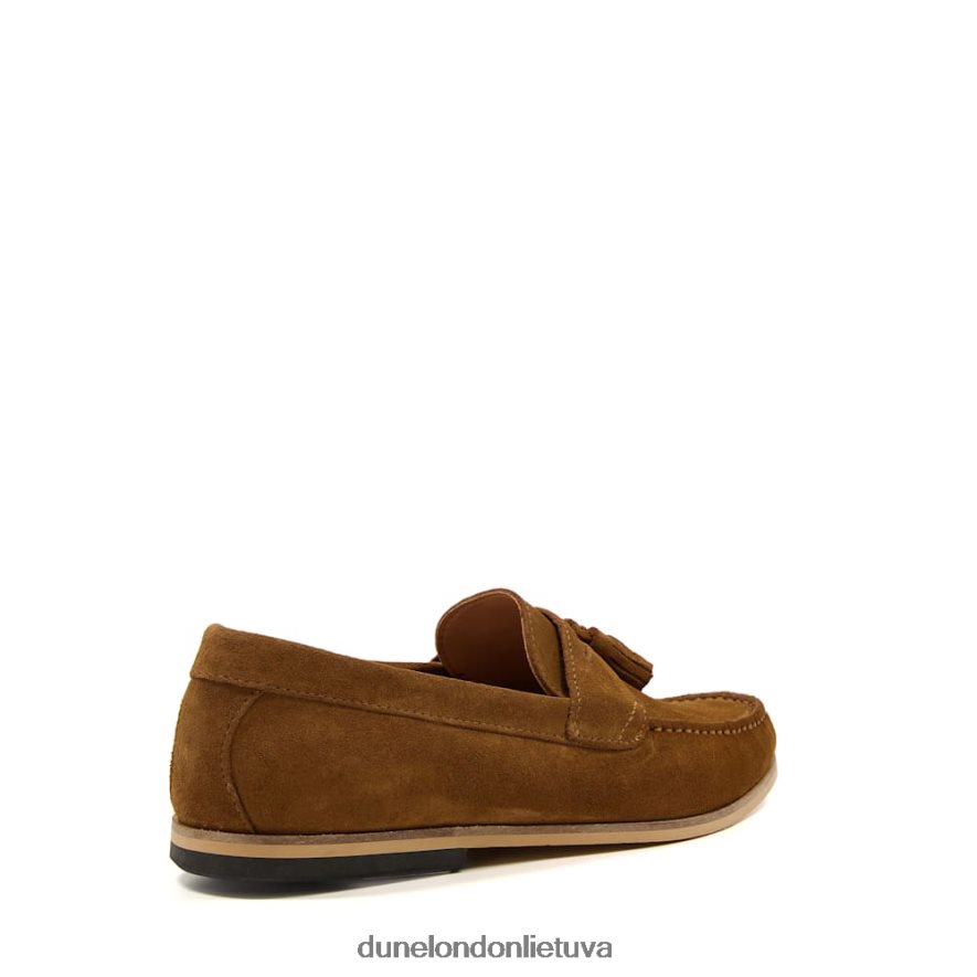 bartas Dune London zomšiniai loafers įdegis vyrų 66T0Z4737