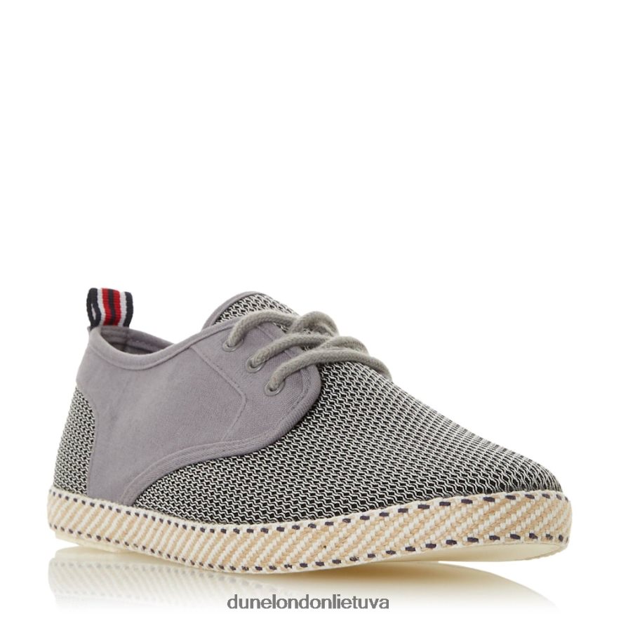 blykstė Dune London tinklinės suvarstomos espadrilės pilka vyrų 66T0Z4865