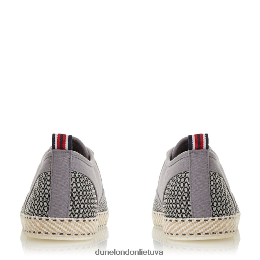 blykstė Dune London tinklinės suvarstomos espadrilės pilka vyrų 66T0Z4865