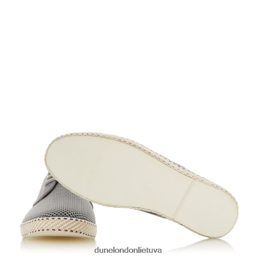 blykstė Dune London tinklinės suvarstomos espadrilės pilka vyrų 66T0Z4865