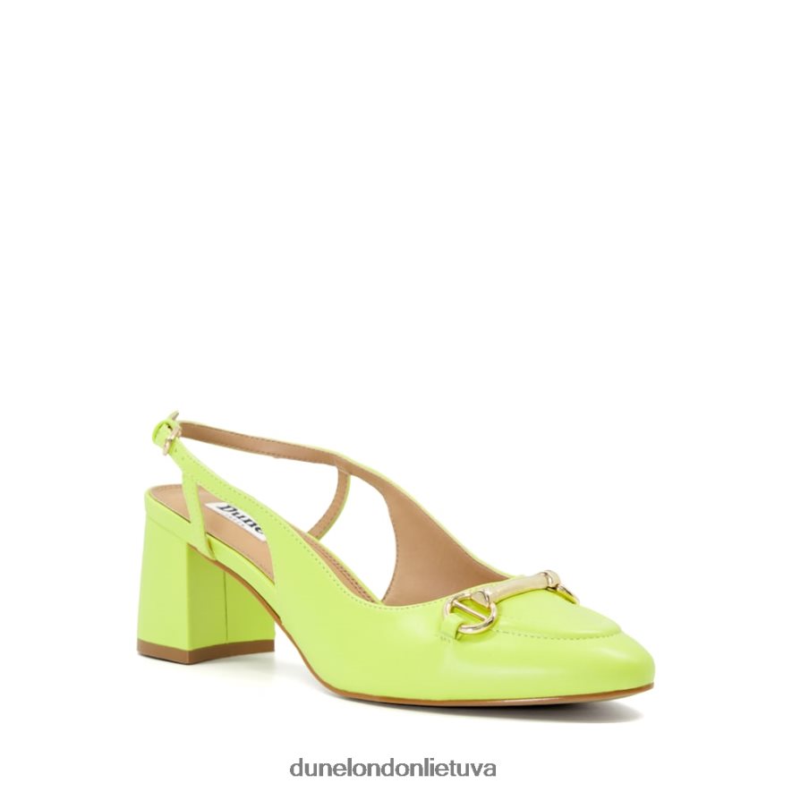 cassie Dune London Snaffle-trim odiniai blokiniai-kulniai slingback teismai laimo žalia moterys 66T0Z467