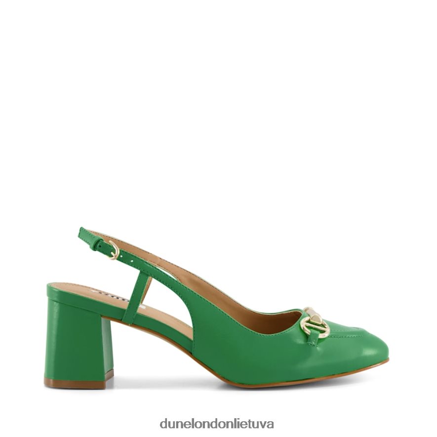 cassie Dune London snaffle-trim block-heel slingback kortai žalias moterys 66T0Z4350