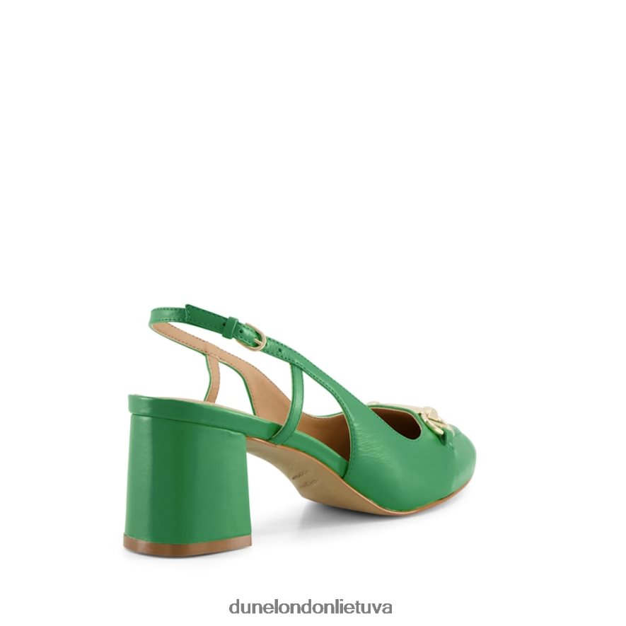 cassie Dune London snaffle-trim block-heel slingback kortai žalias moterys 66T0Z4350