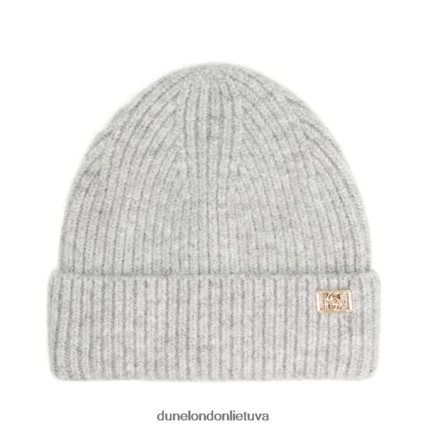 felissia Dune London megzta beanie kepurė pilka moterys 66T0Z4291