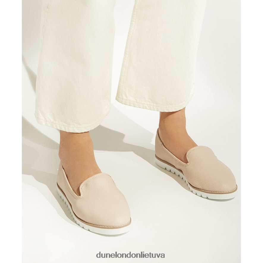 galleoni Dune London laisvalaikio loafers su klijuotu padu ekru moterys 66T0Z493