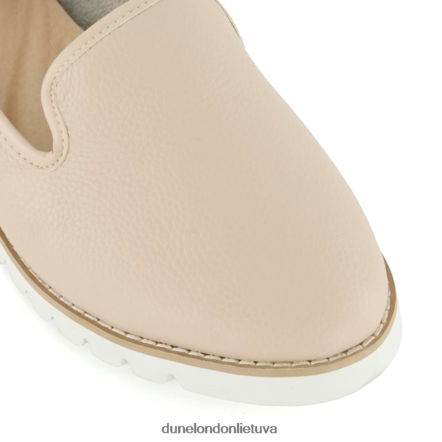 galleoni Dune London laisvalaikio loafers su klijuotu padu ekru moterys 66T0Z493