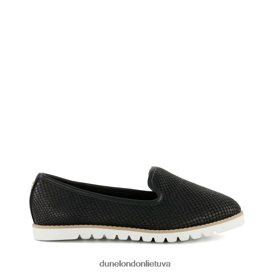 galleoni Dune London laisvalaikio loafers su klijuotu padu juodas moterys 66T0Z4121