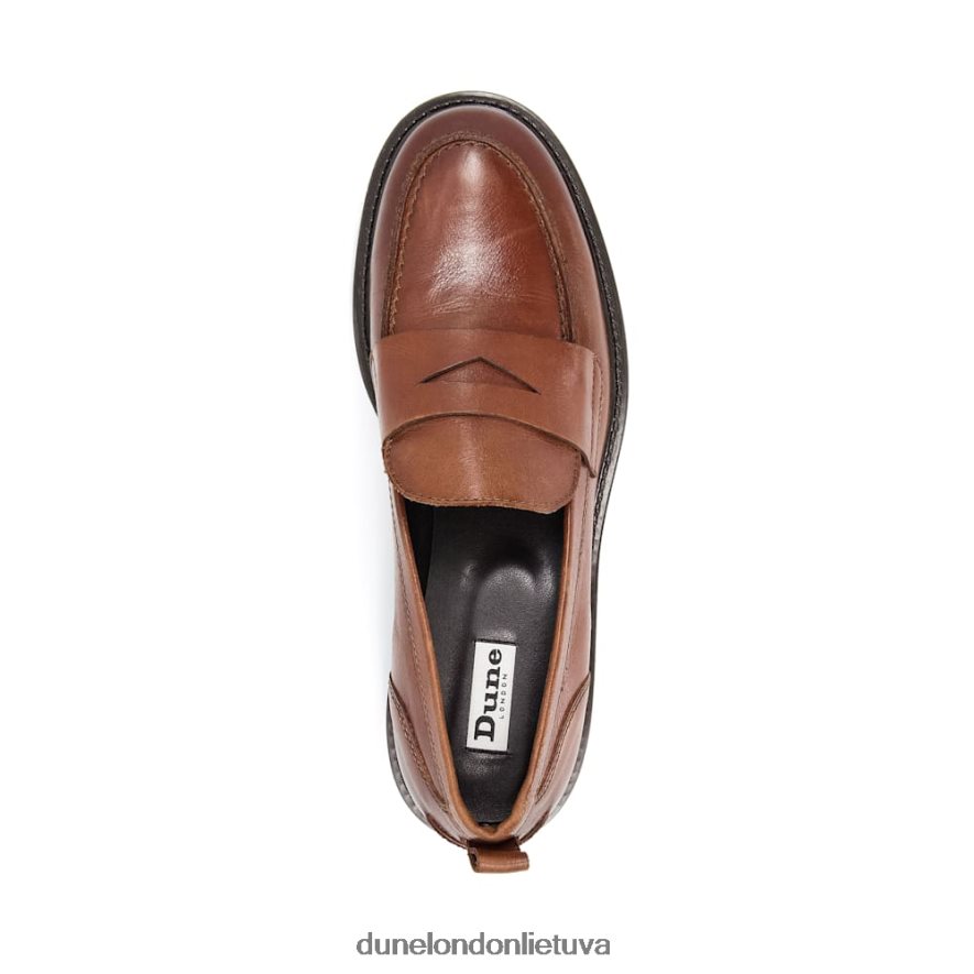 geno Dune London penny loafers įdegis moterys 66T0Z4312