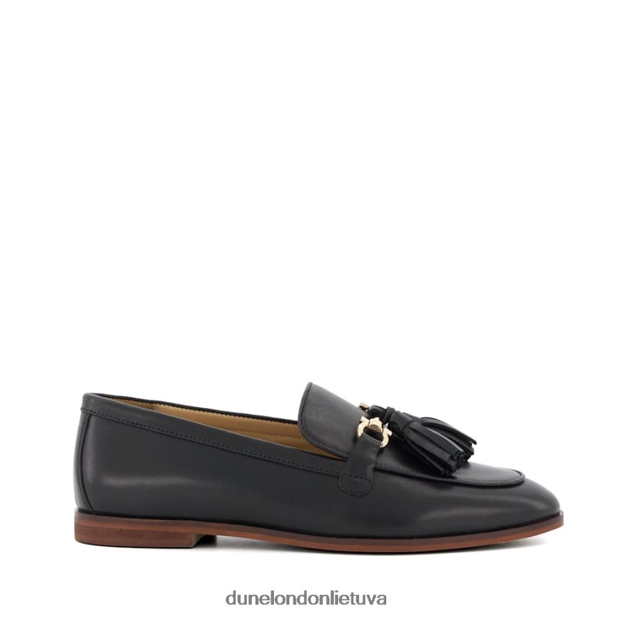 giada Dune London snaffle ir kutais apipjaustyti loafers juodas moterys 66T0Z4419