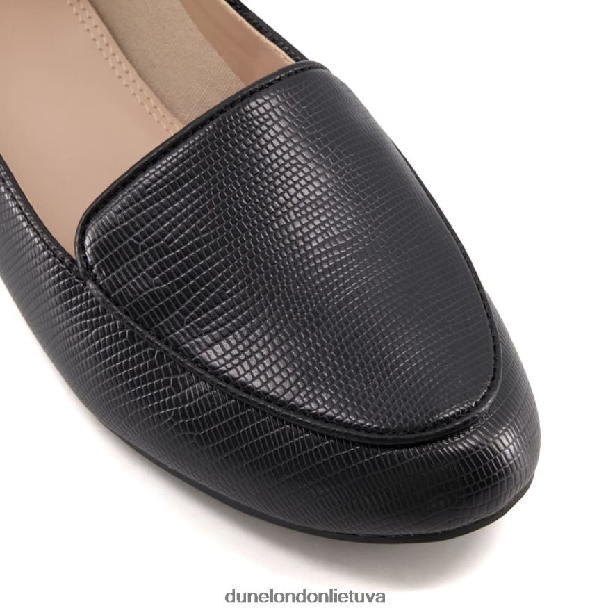 giovana Dune London tekstūruotos loafers juodas moterys 66T0Z4617