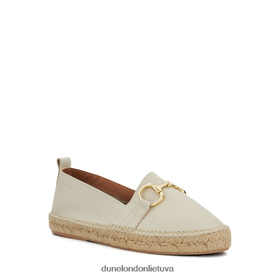 gvajavos Dune London snaffle-trim plokščios espadrilės baltas moterys 66T0Z4444