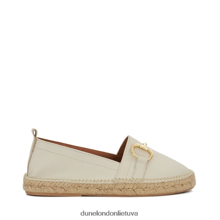 gvajavos Dune London snaffle-trim plokščios espadrilės baltas moterys 66T0Z4444