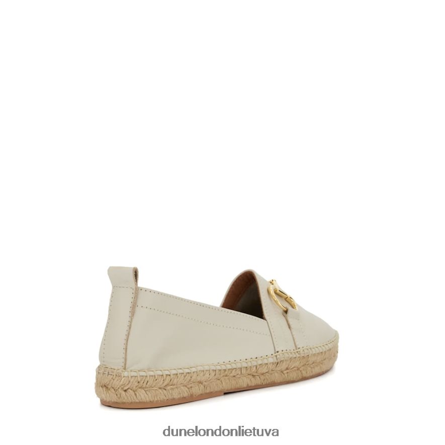 gvajavos Dune London snaffle-trim plokščios espadrilės baltas moterys 66T0Z4444