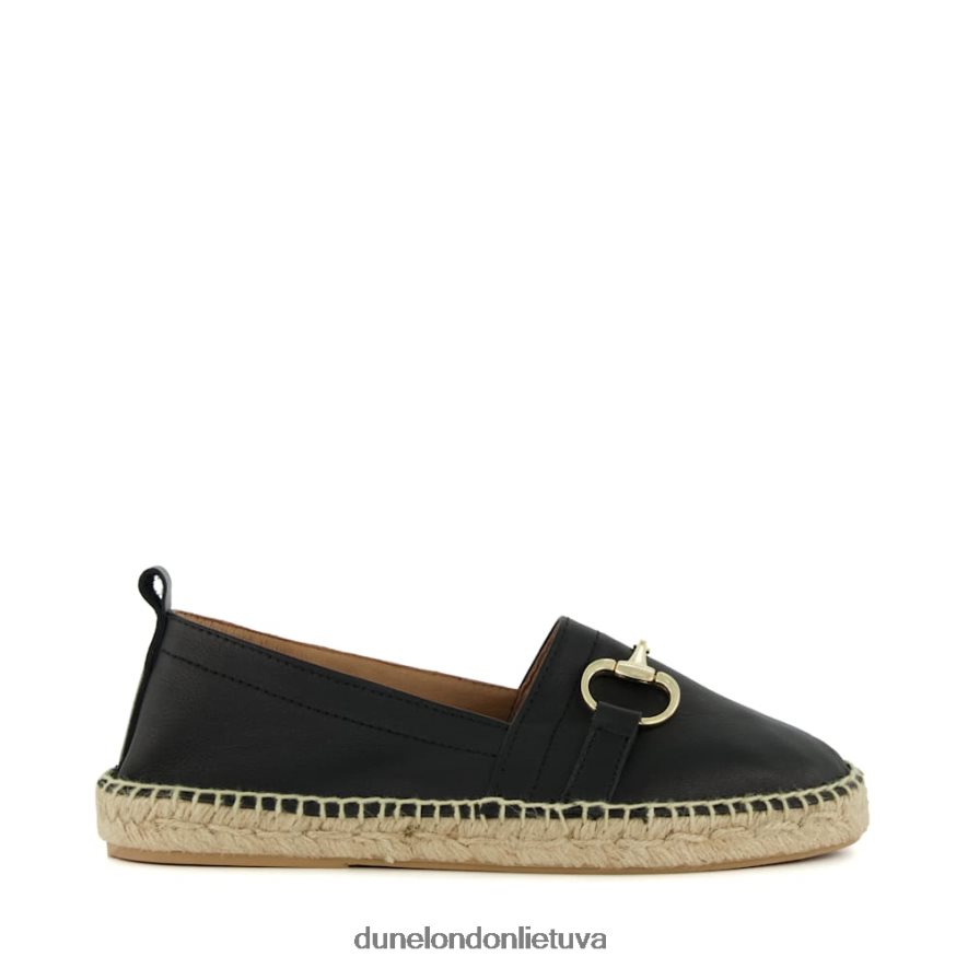 gvajavos Dune London snaffle-trim plokščios espadrilės juodas moterys 66T0Z4443