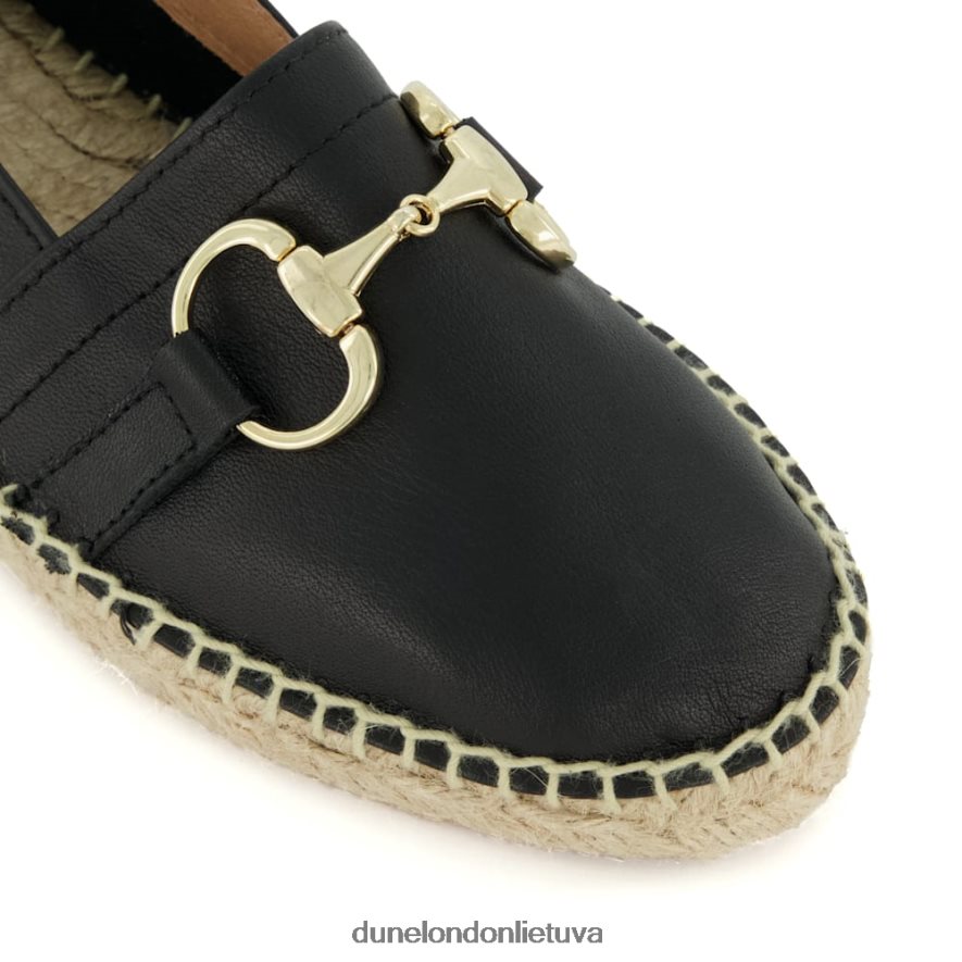 gvajavos Dune London snaffle-trim plokščios espadrilės juodas moterys 66T0Z4443