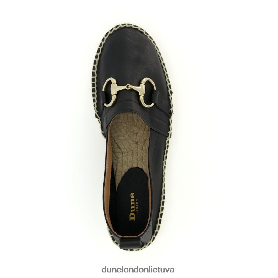 gvajavos Dune London snaffle-trim plokščios espadrilės juodas moterys 66T0Z4443