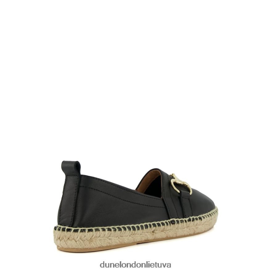 gvajavos Dune London snaffle-trim plokščios espadrilės juodas moterys 66T0Z4443