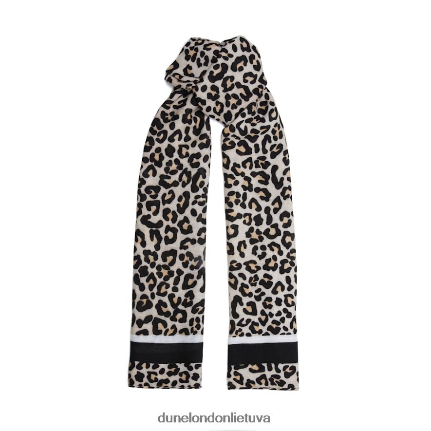 leyton Dune London leopardo rašto šalikas leopardas moterys 66T0Z4290