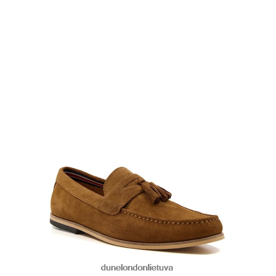 bartas Dune London zomšiniai loafers įdegis vyrų 66T0Z4737