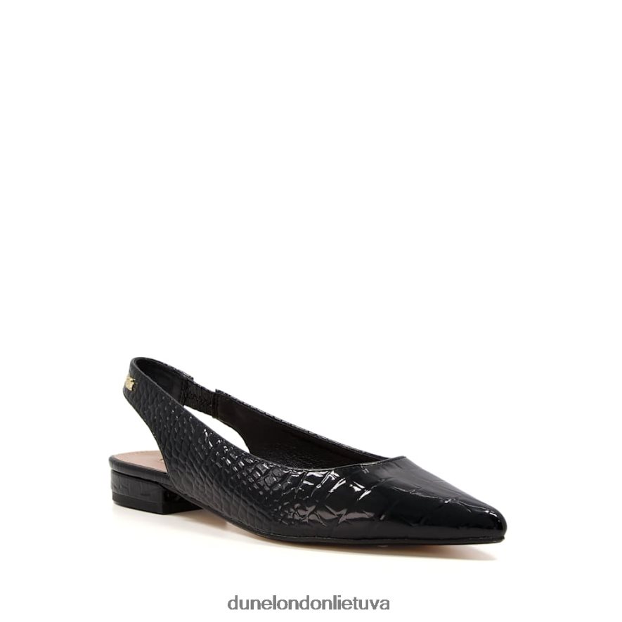 karamelė Dune London slingback baleto siurbliai juodas moterys 66T0Z4505